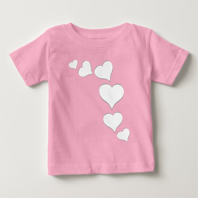 Baby Valentine's T-Shirt Baby Anpassningsbar Kärle (Framsida)