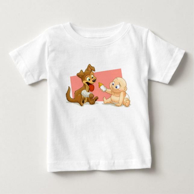 Baby- & valpskjorta tee (Framsida)