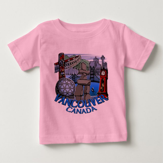 Baby Vancouver Shirt Organic Vancouver Creeper Tee (Framsida)