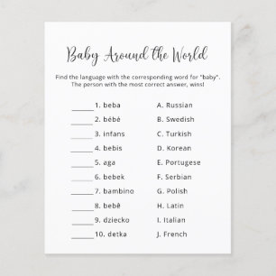 Baby Värld runt - Barnstödsspel