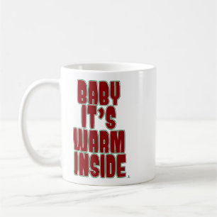 Baby Varm Inuti Kul Mysig Högtidstid Kaffemugg