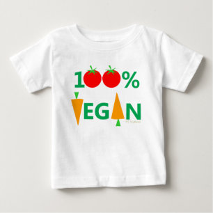 Baby Vegan Cute Tecknad Vegetables Humous Tee Shirt