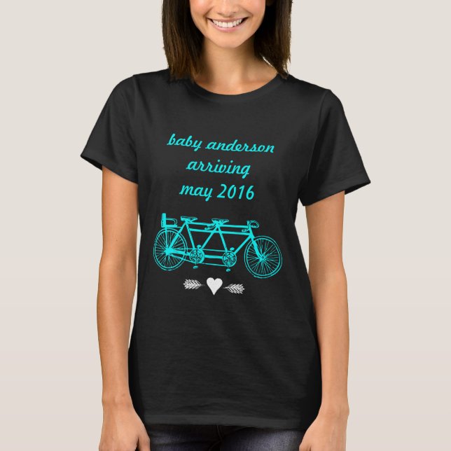 Baby Vintage Bicycles Vintage Modern Bike T-shirt (Framsida)