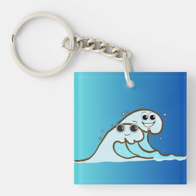 Baby Waves-grafik på knapp. (Framsidan)