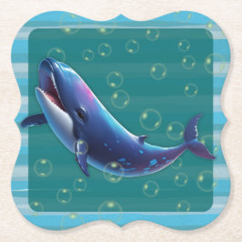 Baby Whale Paper Coasters Underlägg Papper