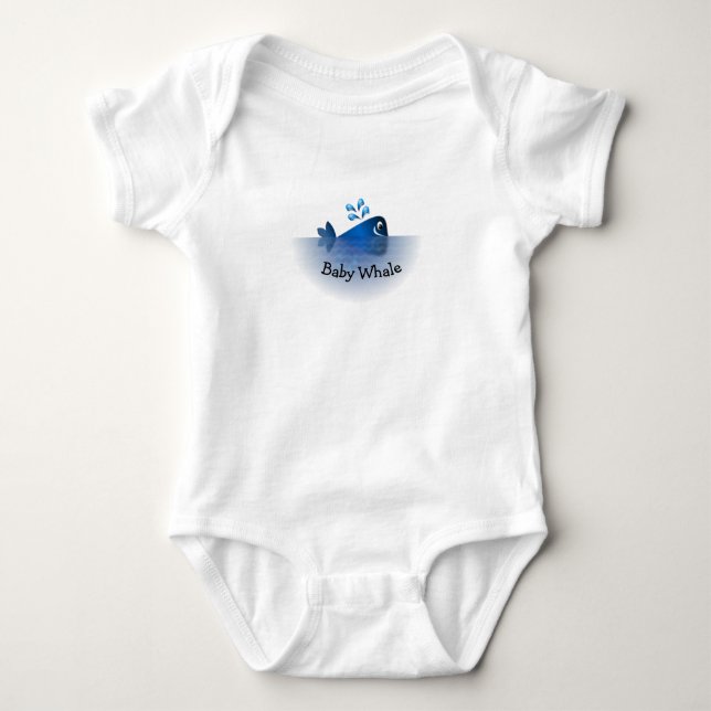 Baby Whale Underwear T Shirt (Framsida)