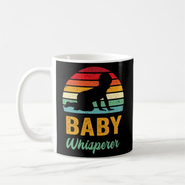 Baby Whisperer Labor Coach Doula Delivery Nurse Kaffemugg (Vänster)