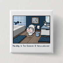 Baby White Tiger Hardship Badge Funny Tecknad Cat