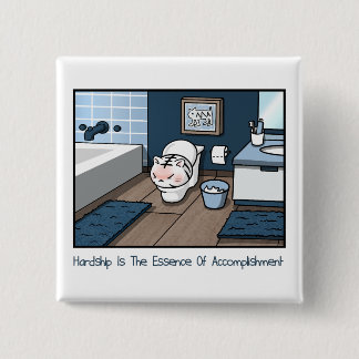 Baby White Tiger Hardship Badge Funny Tecknad Cat Knapp