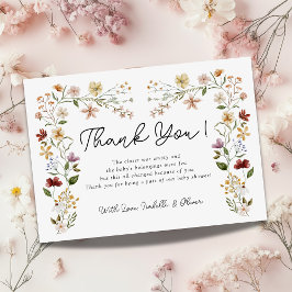 Baby WildblommGirl Baby Shower Tack för ditt kort