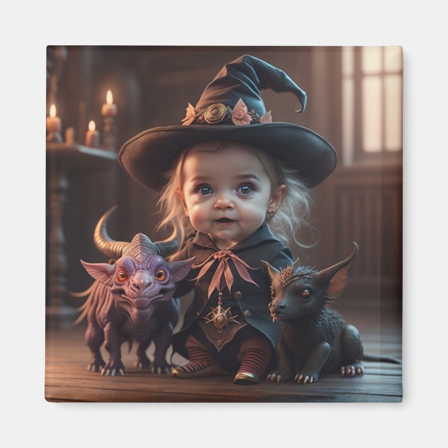 Baby Witch och Hennes Chimera Magnet (Framsidan)