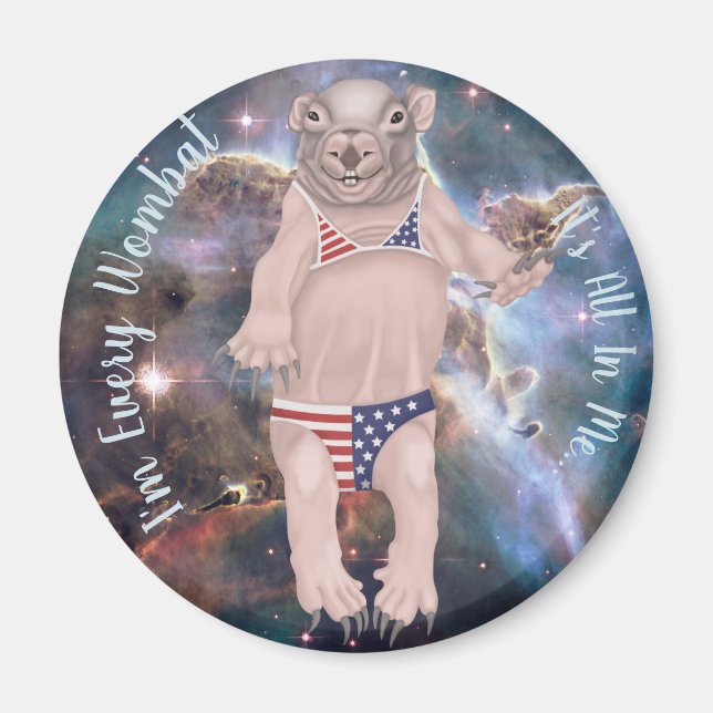 Baby Wombat Magnet (Framsidan)