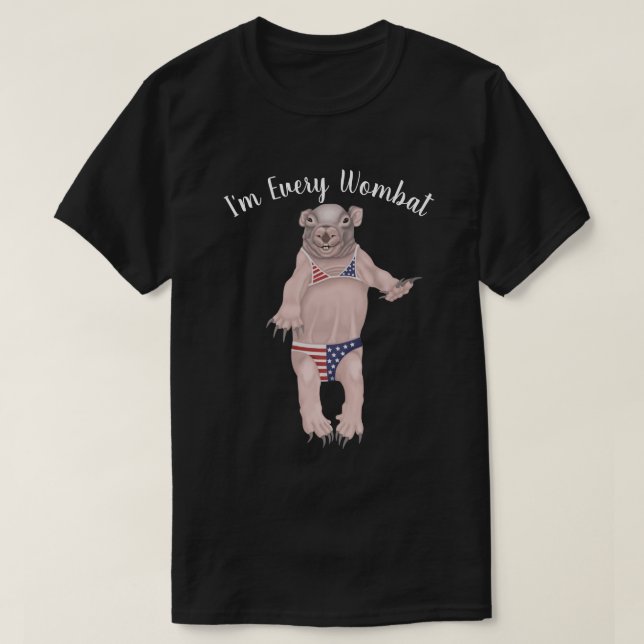 Baby Wombat T Shirt (Design framsida)