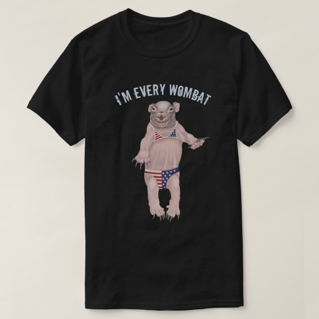 Baby Wombat T Shirt (Design framsida)