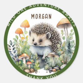 Baby Woodland Animals är för Tack Gift Decor Runt Klistermärke