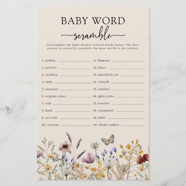 Baby Word Scramble (Framsida)