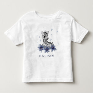 *~* Baby Zebra Blommigt Jungle Boy Småbarn T Shirt