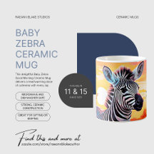 Baby Zebra Bra God morgon Ceramic Mugg
