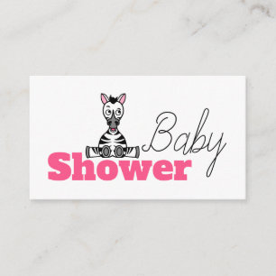 Baby Zebra, inbjudan till babyskor Biljett