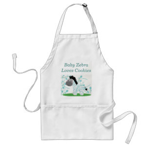 Baby Zebra Kärlek CookiesKitchen Apron Förkläde