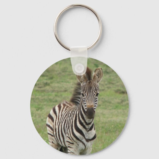 Baby Zebra Keychain Nyckelring (Framsida)