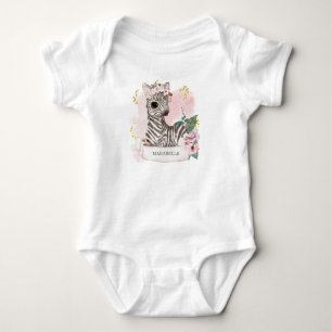 *~* Baby Zebra Namn Nursery Jungle Sweet Girl Bab T Shirt