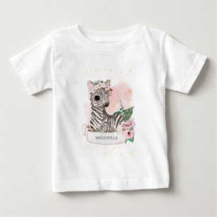 *~* Baby Zebra Namn Nursery Jungle Sweet Girl  T Shirt