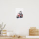Baby Zebra Riding Red Tricle Nursery Print Poster (Kitchen)