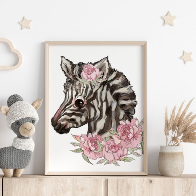 Baby Zebra Ro Animal Poster | Utskrift av vägg (Skapare uppladdad)