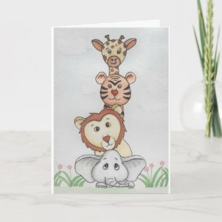 Baby Zoo Animals Kort