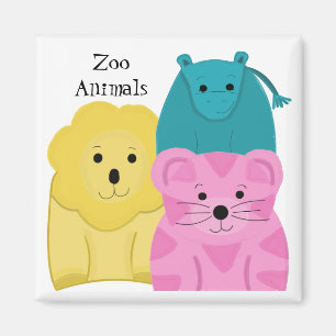 Baby Zoo Animals Magnet