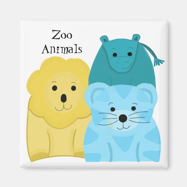 Baby Zoo Animals Magnet (Framsidan)