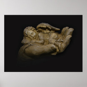 Babyängelvingar som in sovar, räcker poster