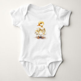 Babyankan i klänning Söt gårdsdjur Baby T Shirt