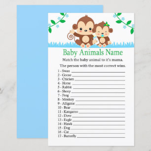 Babyapa Baby Djur Namn Lek