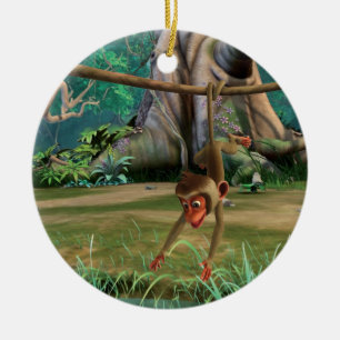 Babyapa Julgransprydnad Keramik