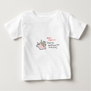 Babyapa (som tillbaka rider på en gris) tee