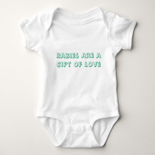 Babyar är en gåva av kärlek t-shirt (Framsida)