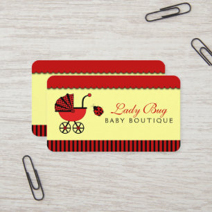 Babyar för babylagerBoutique shoppar Visitkort