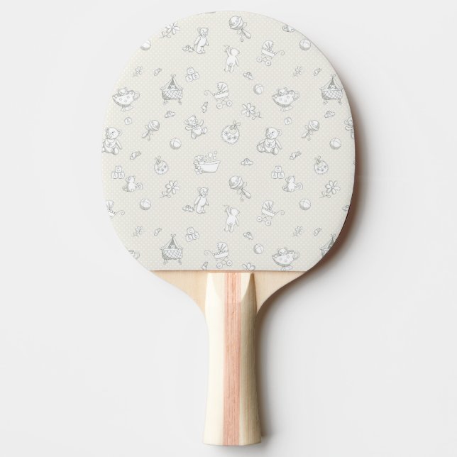 Babybakgrund Pingisracket (Framsidan)