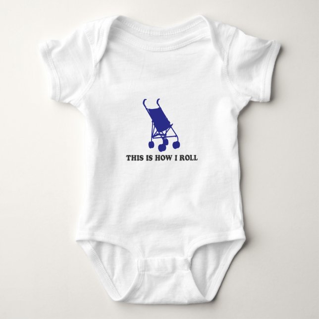 Babybarnvagn - detta är hur jag rullar t shirt (Framsida)