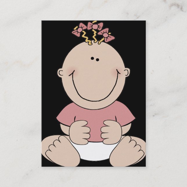 Babybarnvaktvisitkort Visitkort (Framsida)