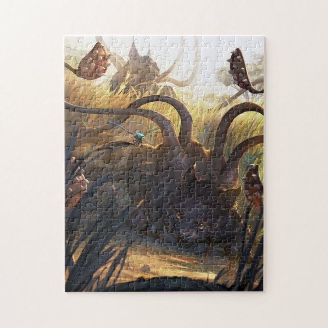 Babybestiarius - arrangera gradvis kattungen pussel (Vertikal)