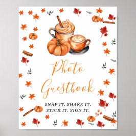Babybildsbok - Bröstknapp - Spice Photo Guestbook Poster