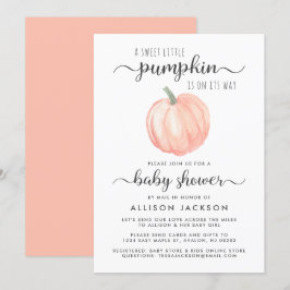 Babybildschema efter Orange Pumpkin- Inbjudningar