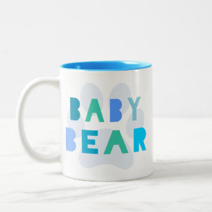 Babybjörn - blått Två-Tonad mugg