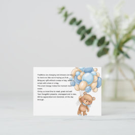 Babybjörn med ballonger önskan om shower display tilläggskort