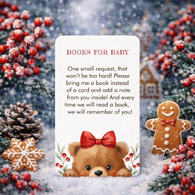 Babybjörn och rönnbärsböcker för bebisar  tilläggskort (Baby Bear And Rowan Berries Books For Baby Enclosure Card)