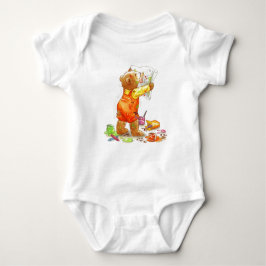 Babybjörnen målar tee shirt