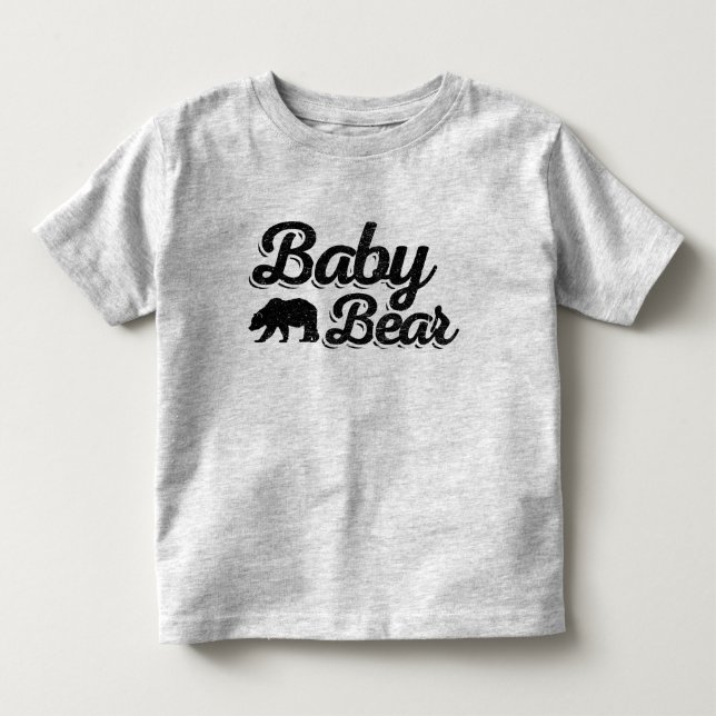 Babybjörnen tänder färg tee (Framsida)